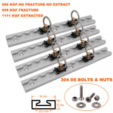 305mm (4Tracks+8 Rings) Anchor Track Tie Down Rail Trailer Caravan W:34mm T:13mm